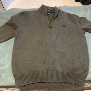 Men M zip up Polo